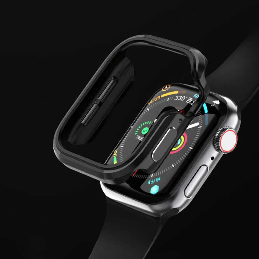 Wiwu Defense Armor Series Case For Apple Watch 44/45 Mm -Black - Tashqila Wiwu Defense Armor Series Case For Apple Watch 44/45 Mm -Black - Tashqila